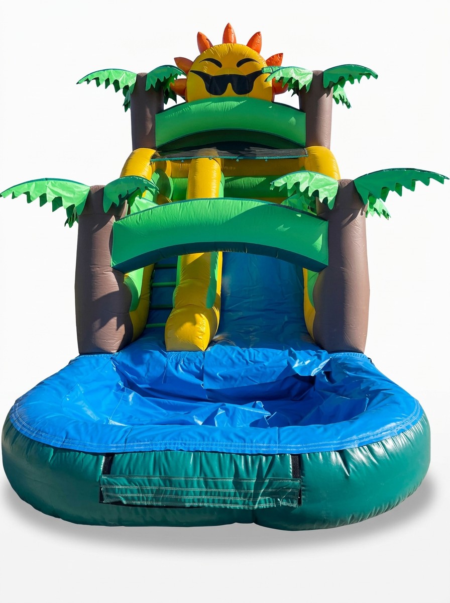 Tropical sun water slide